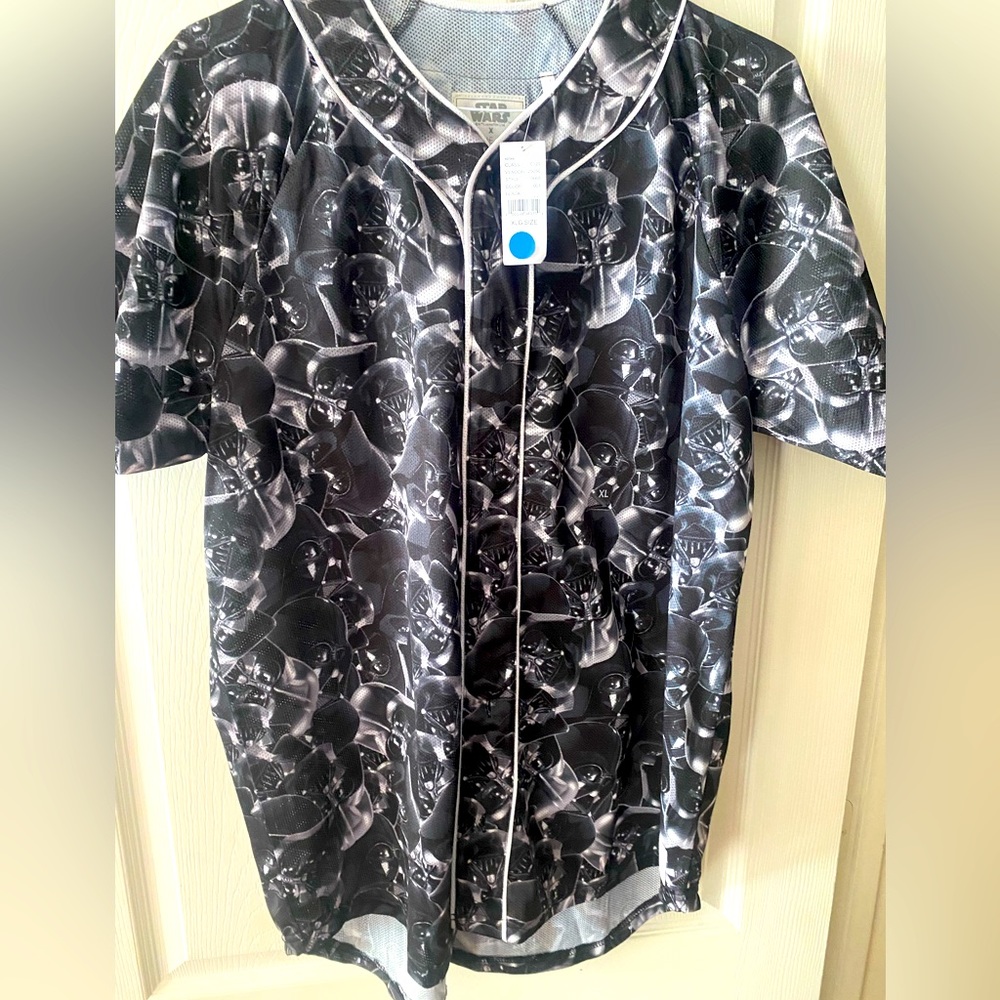 Darth Vader Button Up Jersey XL